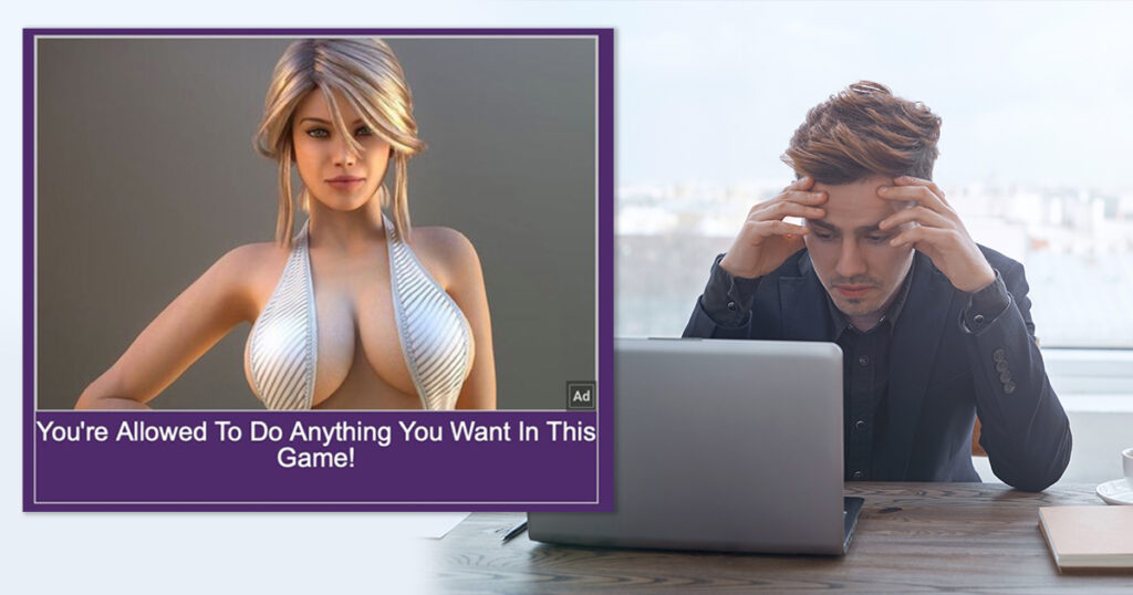 1024px x 538px - Ad Making Offensive Insinuation About What You Want to Do in This Game