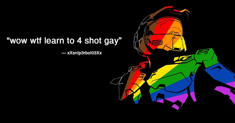 343 has released a heartwarming video to social media in honor of LGBTQ+ pride showcasing thousands audio clips from Halo fans calling their opponents gay.