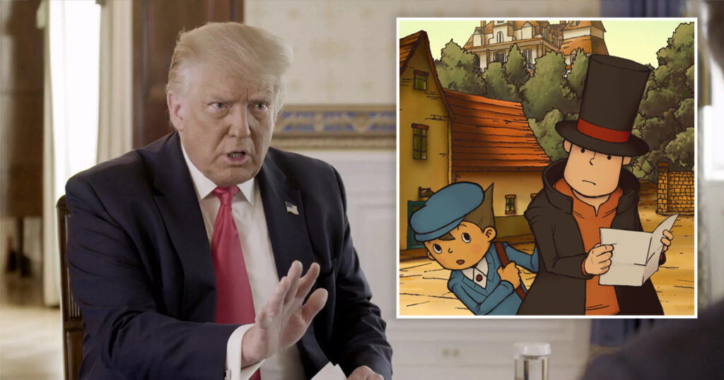 Trump Boasts About Getting Through Professor Layton Games “Without Too Much  Help”