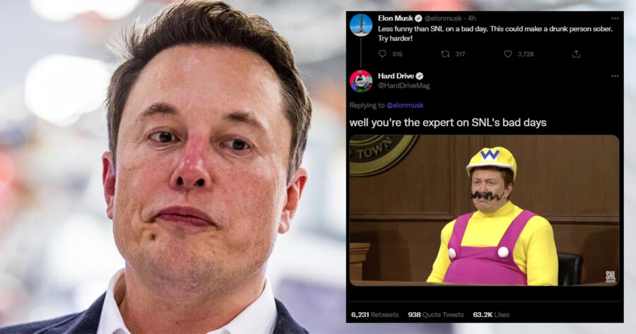 The hard drive apologizes to Elon Musk for punching him too hard