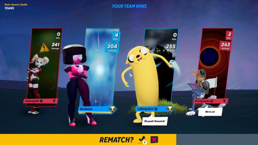 garnet multiversus team battle