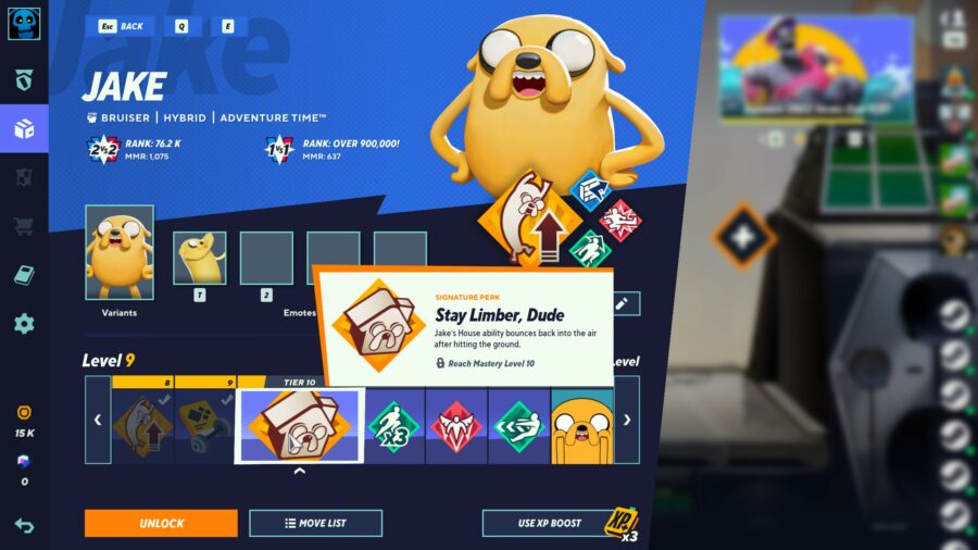 jake multiversus perks