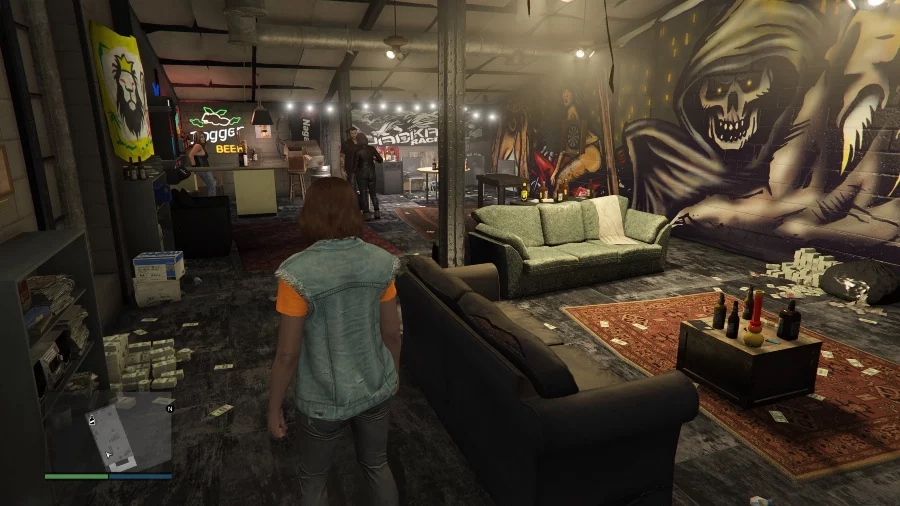 GTA Online Clubhouse Interior