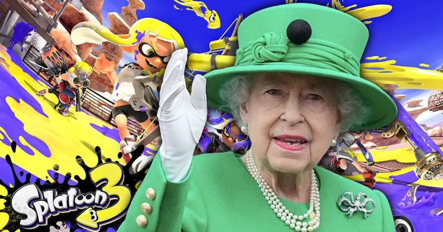 The Splatoon 3 Plaza Fills Up With Queen Elizabeth's Death