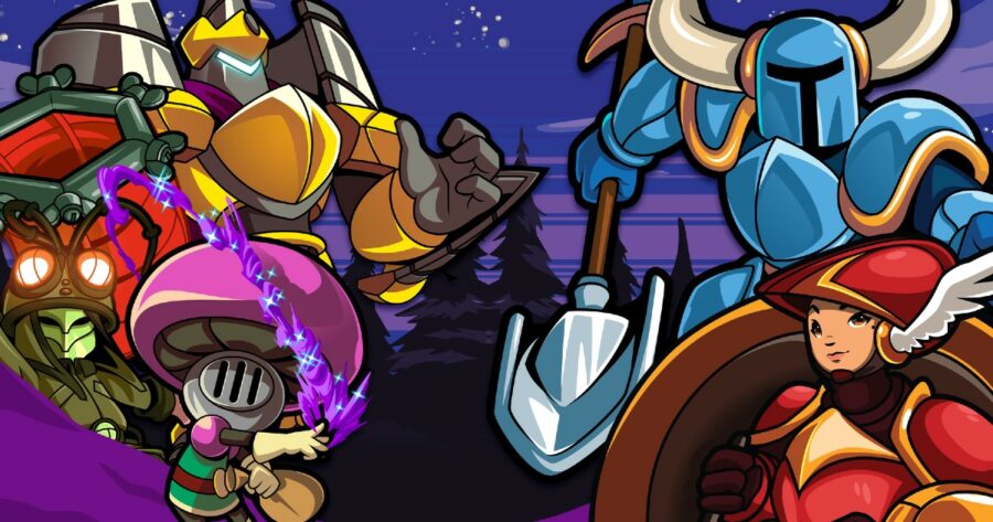 Featured characters from Shovel Knight Dig.