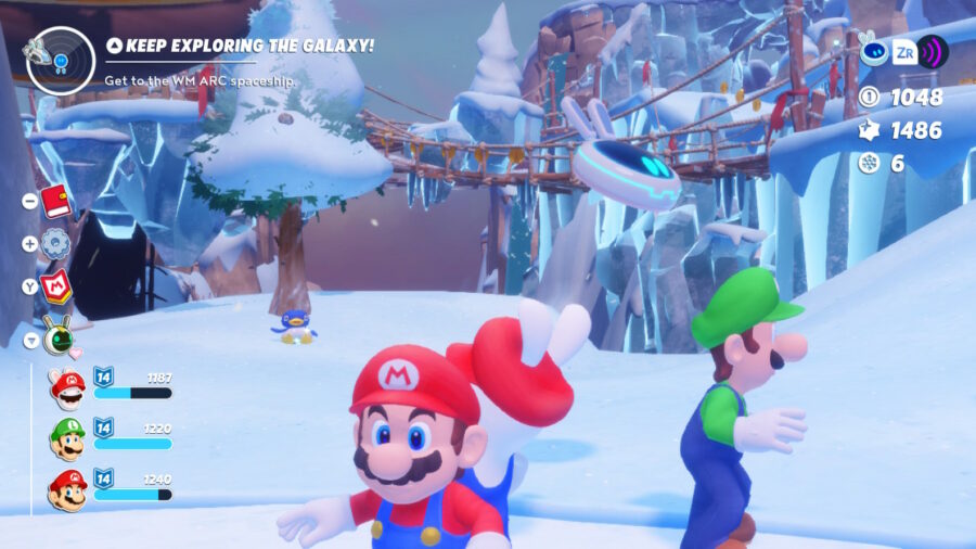 The location of the second penguin in Mario + Rabbids: Sparks of Hope.