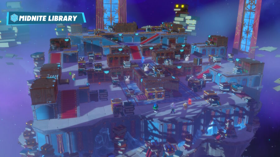 mario rabbids winter palace midnite library