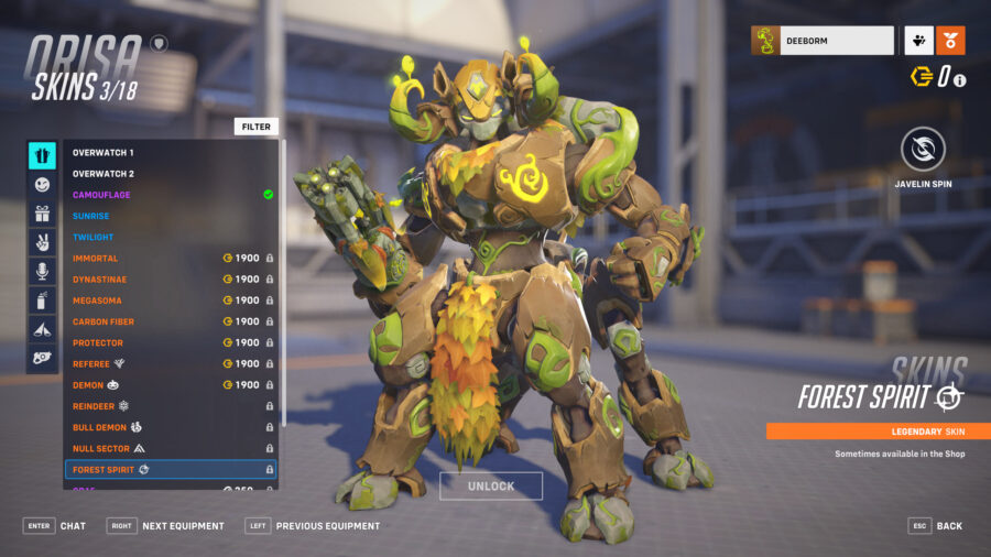 orisa forest spirit