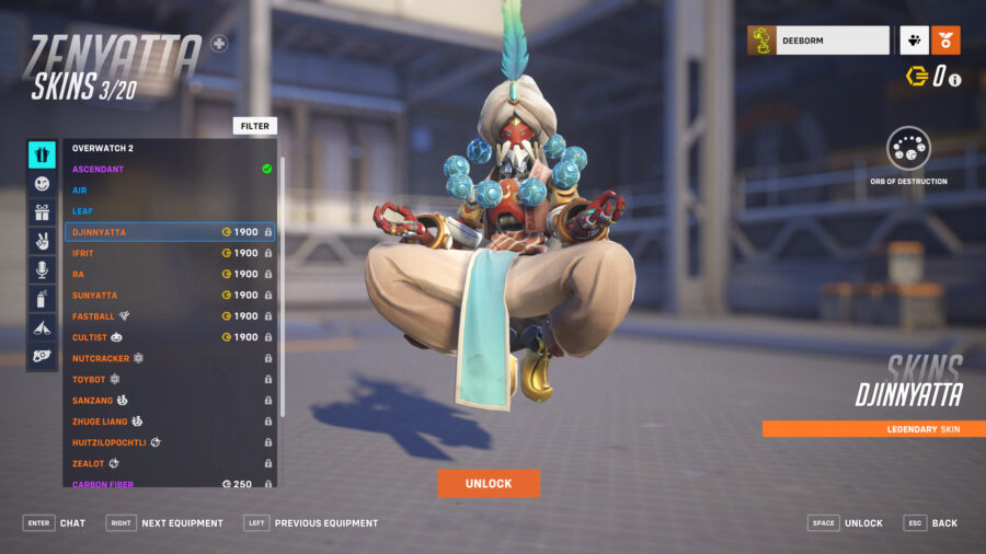 zenyatta djinnyatta overwatch 2 best skins