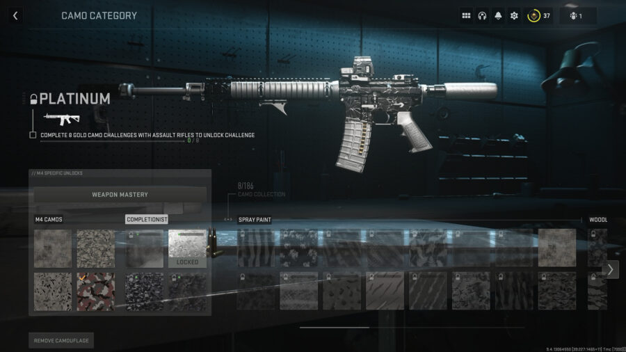 How to unlock platinum camos in Call of Duty: Modern Warfare 2.