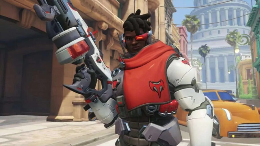 Overwatch 2 Baptiste Blackwatch skin.