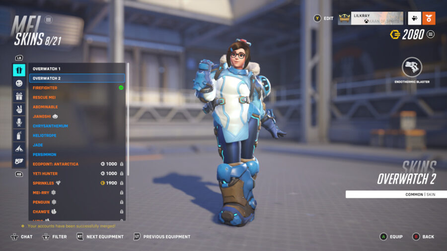 All Overwatch 2 Mei new skins.
