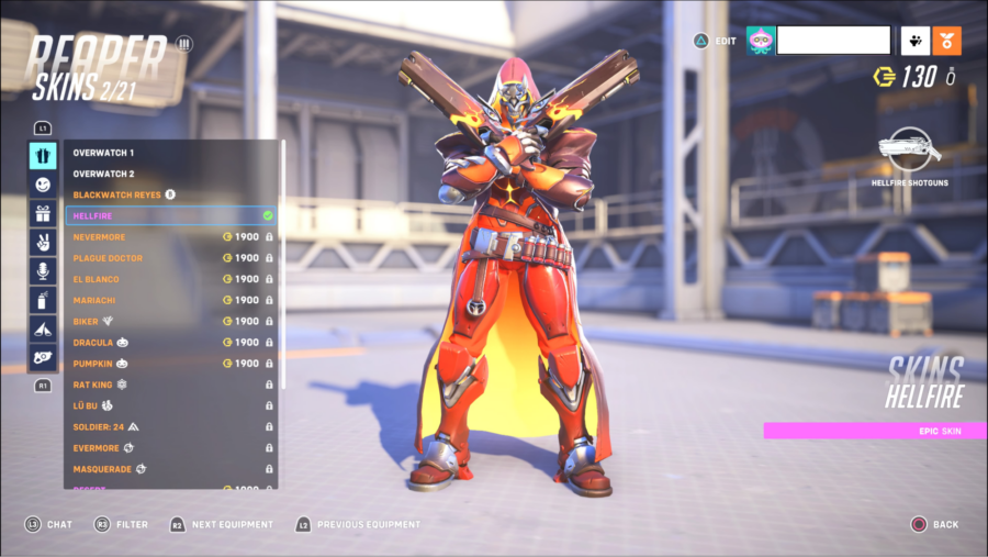 Every Reaper skin in Overwatch 2.