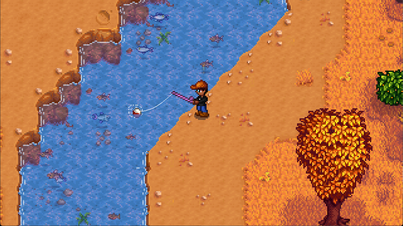 A Stardew Valley mod that adds visible fish.