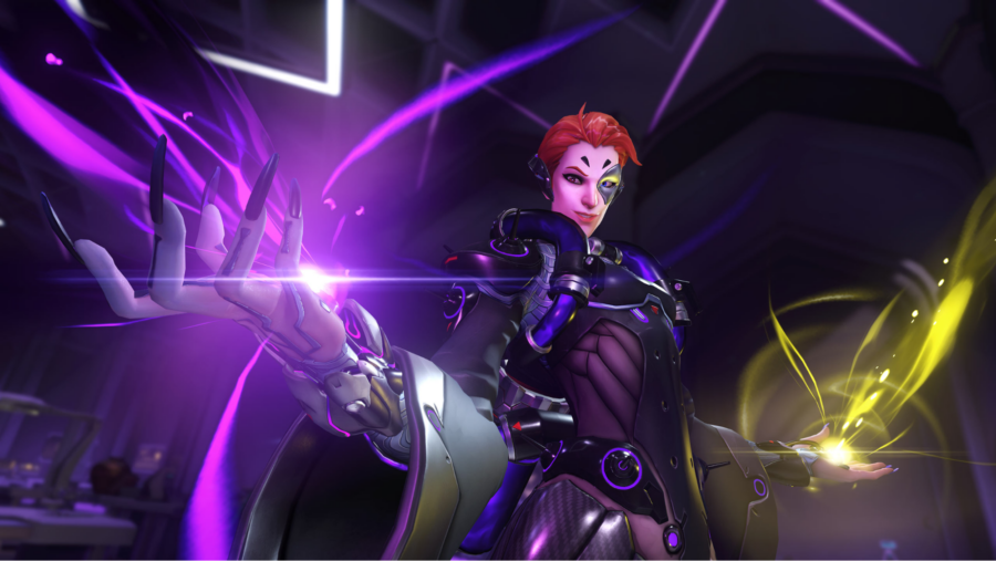 Overwatch 2's Moira in a highlight intro