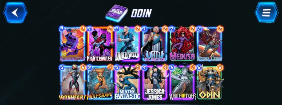 Deck Highlight for New Players: Odin On Reveal Deck by Marvel Snap