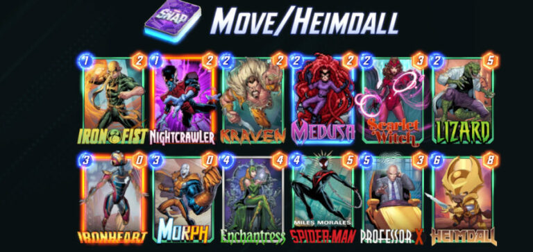 Marvel Snap Move Deck Pool 1 Cards