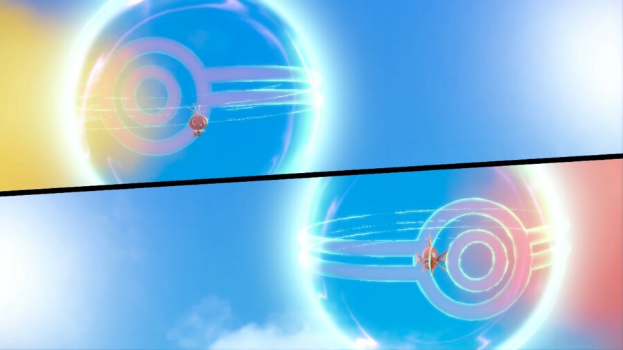 The trading animation in Pokemon Scarlet & Violet