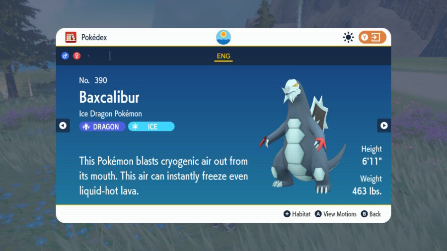 Baxcalibur is one of the most powerful late game Pokemon options.