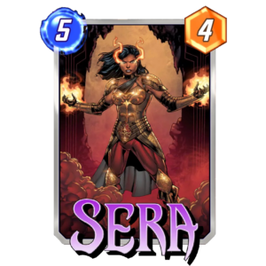 Sera, one of the best cards for Marvel Snap Morag decks.