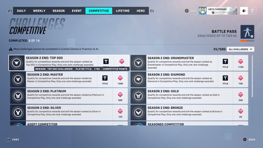 How to earn Overwatch 2 Competitive Points.