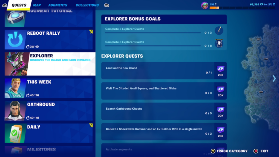 All Fortnite Chapter 4 Season 1 Explorer Challenges as of Week 1.