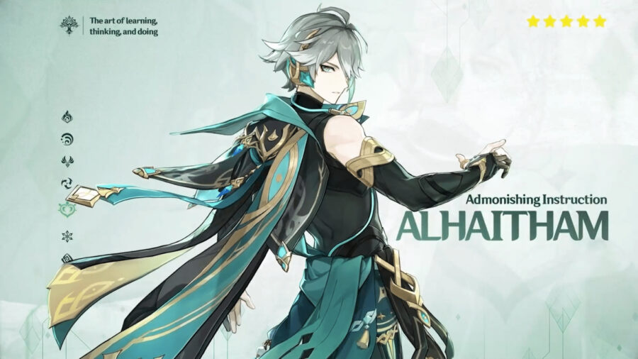 Alhaitham, one of the new characters in Genshin Impact 3.4
