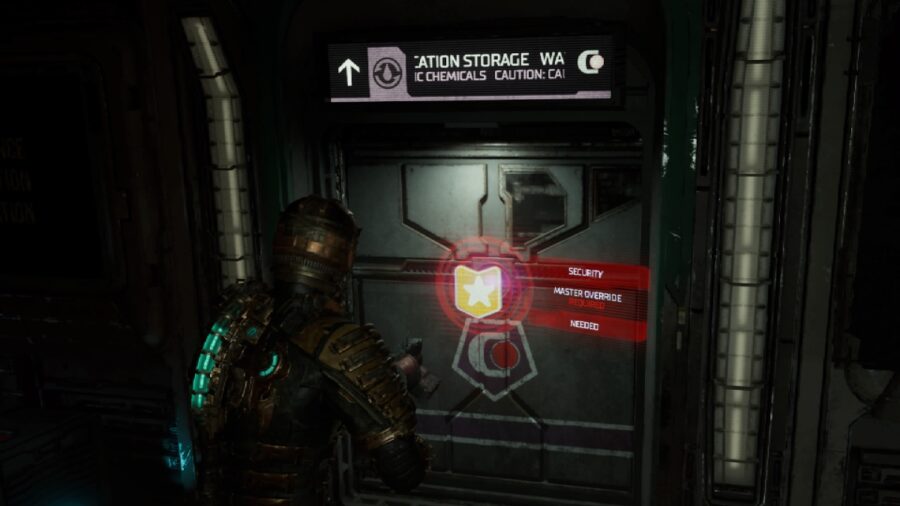 All of the Dead Space Remake Rig Locations to open the Master Override.