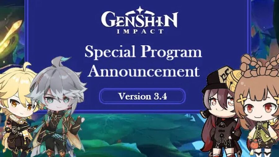 Genshin Impact Version 3.4 Update