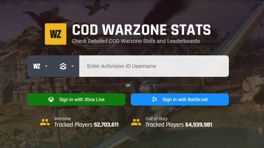 CoDTracker.gg, one of the best Warzone 2 Stats Trackers.