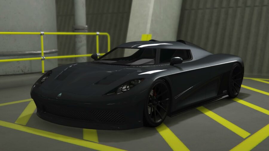Overflod Entity XXR, one of the fastest cars in GTA Online.
