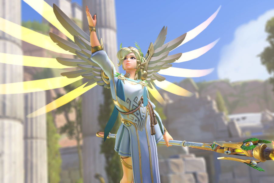 How to earn the Winged Victory Mercy skin in Overwatch 2.