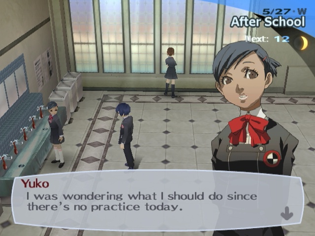 Yuko, one of the male protagonist romance options in Persona 3 Portable.