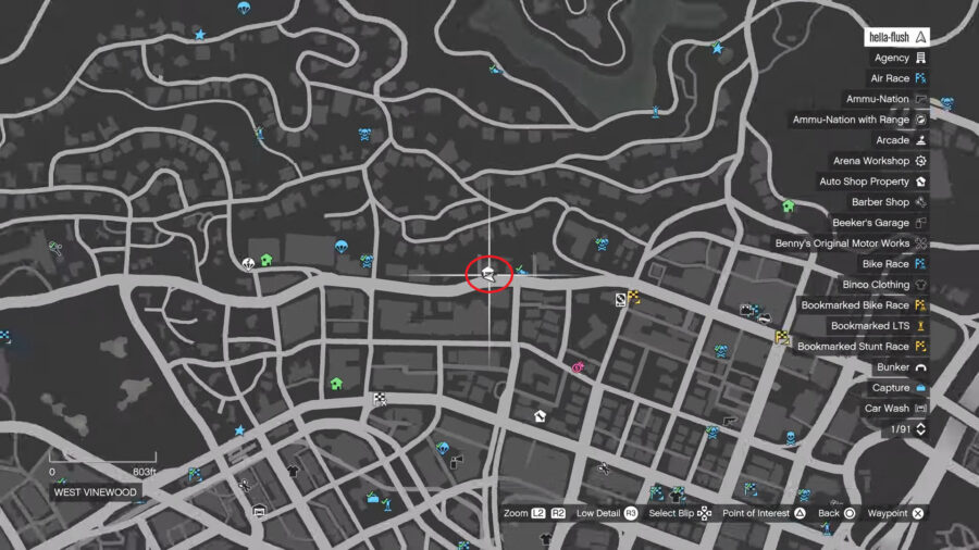 gta 5 cars location map