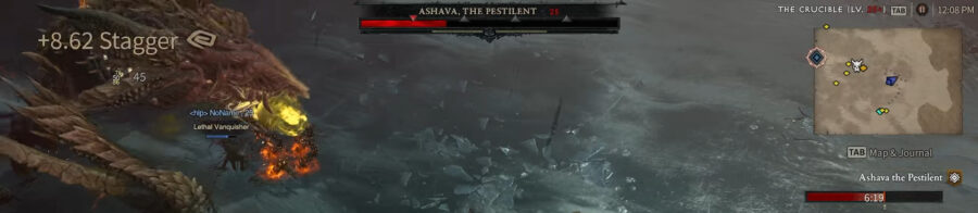 Fill this bar to stagger the Diablo 4 beta world boss.