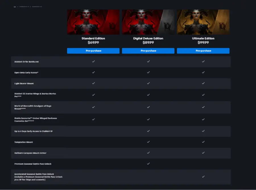 Diablo 4 purchase guide: standard, deluxe, ultimate, and