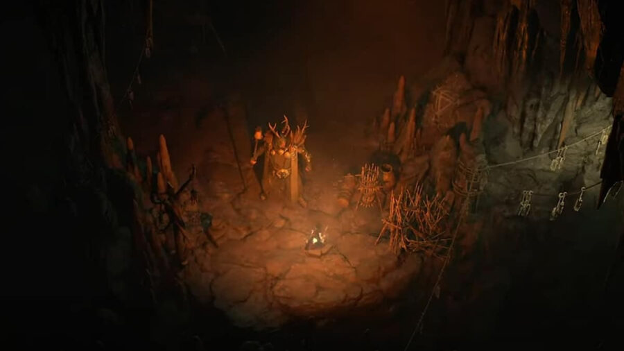 Grind dungeons in Diablo 4 to level up faster.