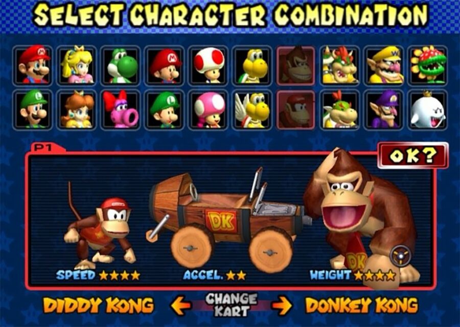 Mario Kart 8 Character Select Screen 7361