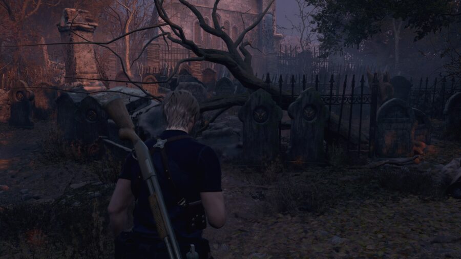 How to destroy the Tombstone Emblems in Resident Evil 4 remake