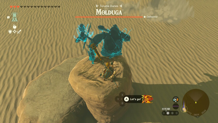 How to farm Moldugas for Gerudo scimitars.