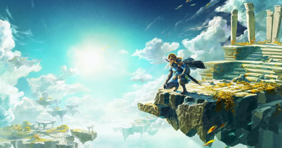 Key art for The Legend of Zelda: Tears of the Kingdom.
