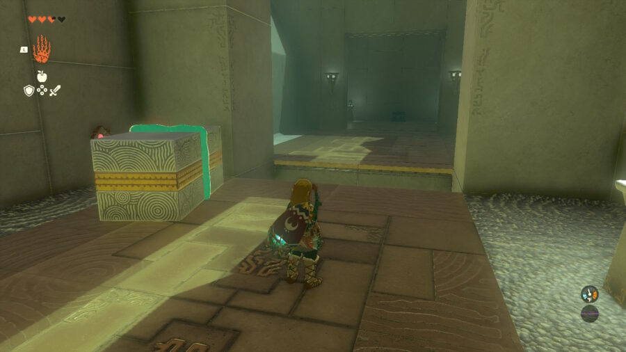 How to get the chest in Sahirow Shrine in Zelda TOTK.