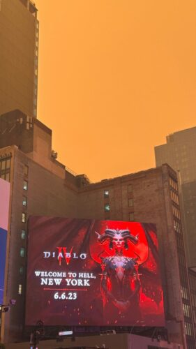 Diablo IV ad in New York City