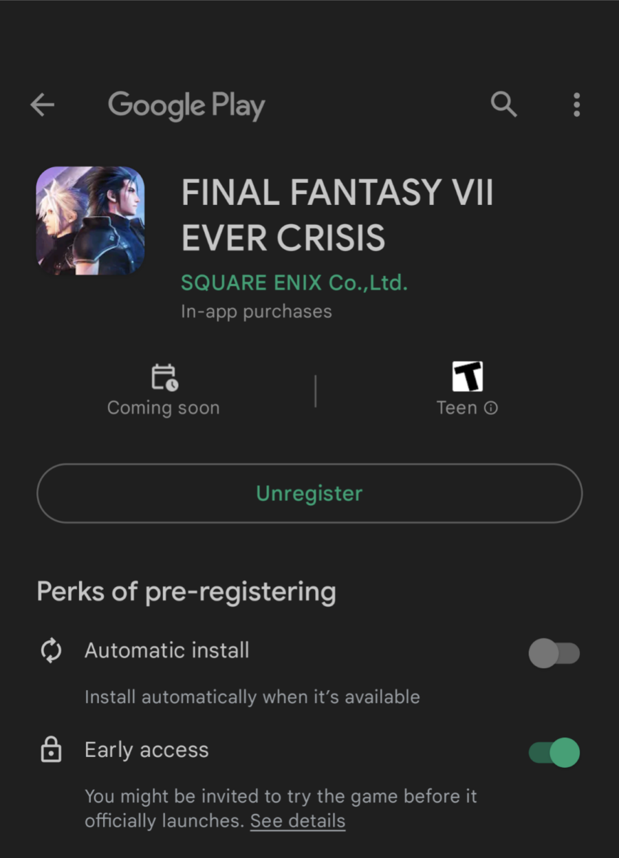 Final Fantasy VII: Ever Crisis Android And iOS Requirements