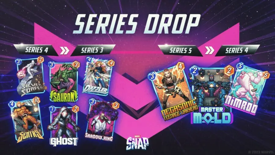 MARVEL SNAP on X: MARVEL SNAP's next Series Drop is around the corner. See  which cards will move from Series 5 to 4 and from Series 4 to 3 in our  upcoming