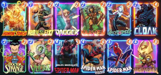 The best Spider-Man 2099 Marvel Snap decks.