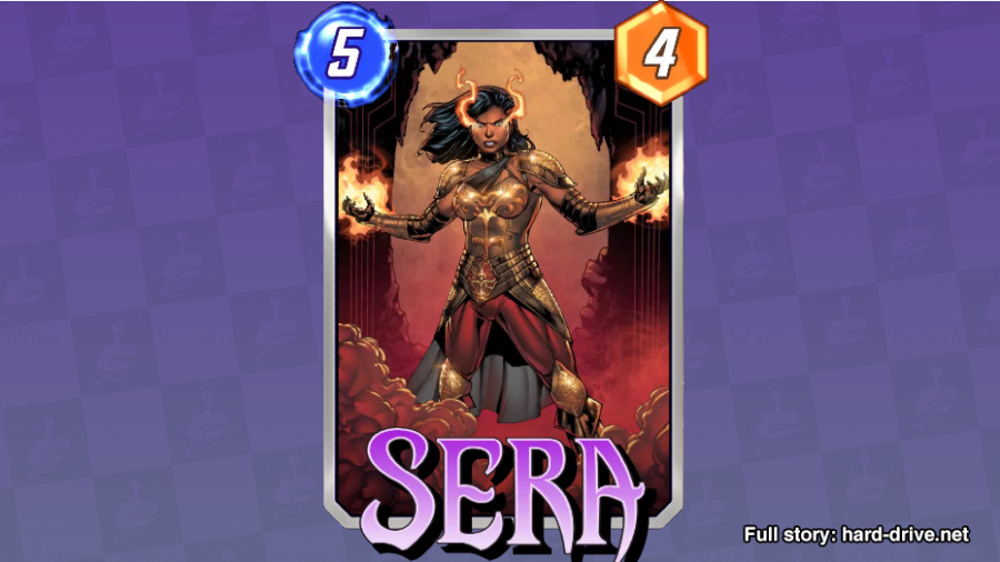 Sera, who is one of the best Series 3 cards in Marvel Snap.