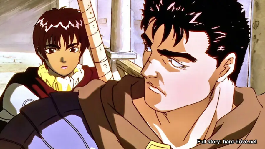 The 1997 anime is the only adaptation to get Guts' face right in