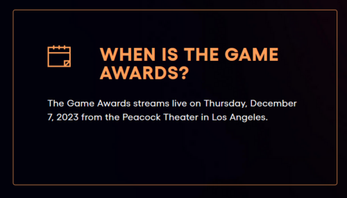 The Game Awards 2023: Date, Start Times & Everything You Need To Know