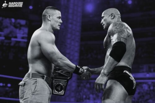 WWE News The Rock John Cena Hard Drive